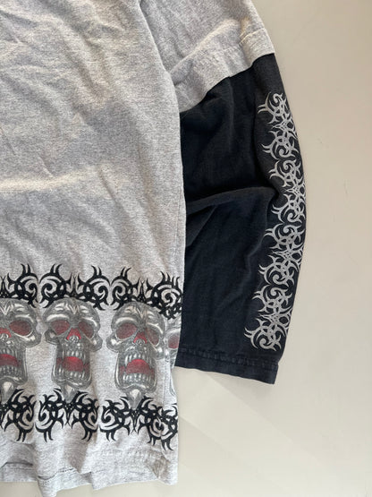 XL 90s JNCO Long Sleeve Skull Shirt