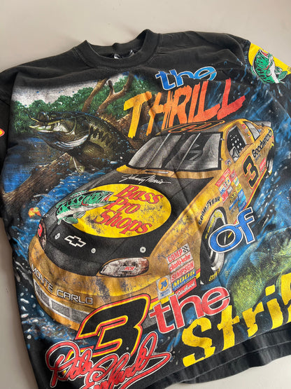 XL 1998 Dale Earnhardt Bass Pro AOP T-shirt