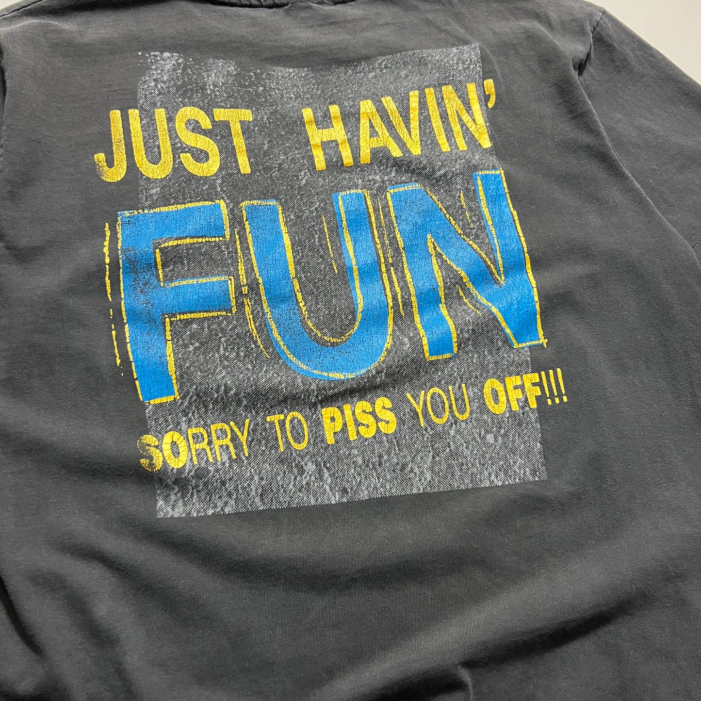 Large 1990s Thrasher Magazine Just Havin fun T-shirt