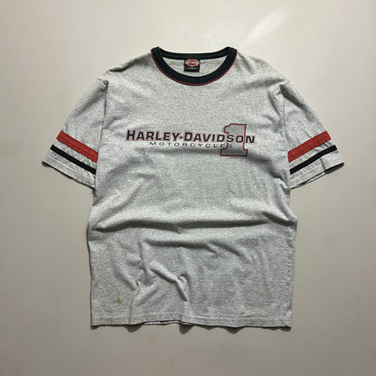 Large 2003 Harley Davidson North Carolina Ringer T-shirt