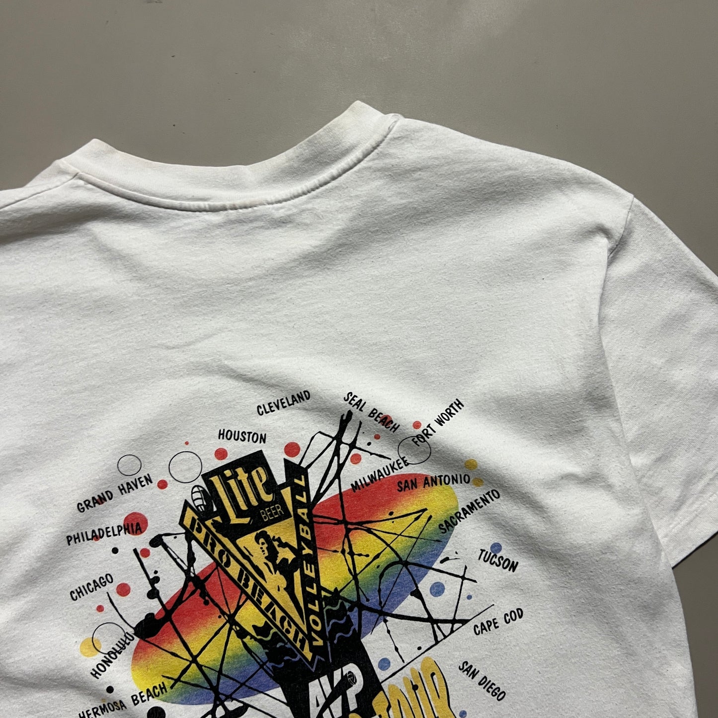 Large 90s Miller Lite Pro Beach Volleyball T-shirt