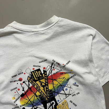 Large 90s Miller Lite Pro Beach Volleyball T-shirt