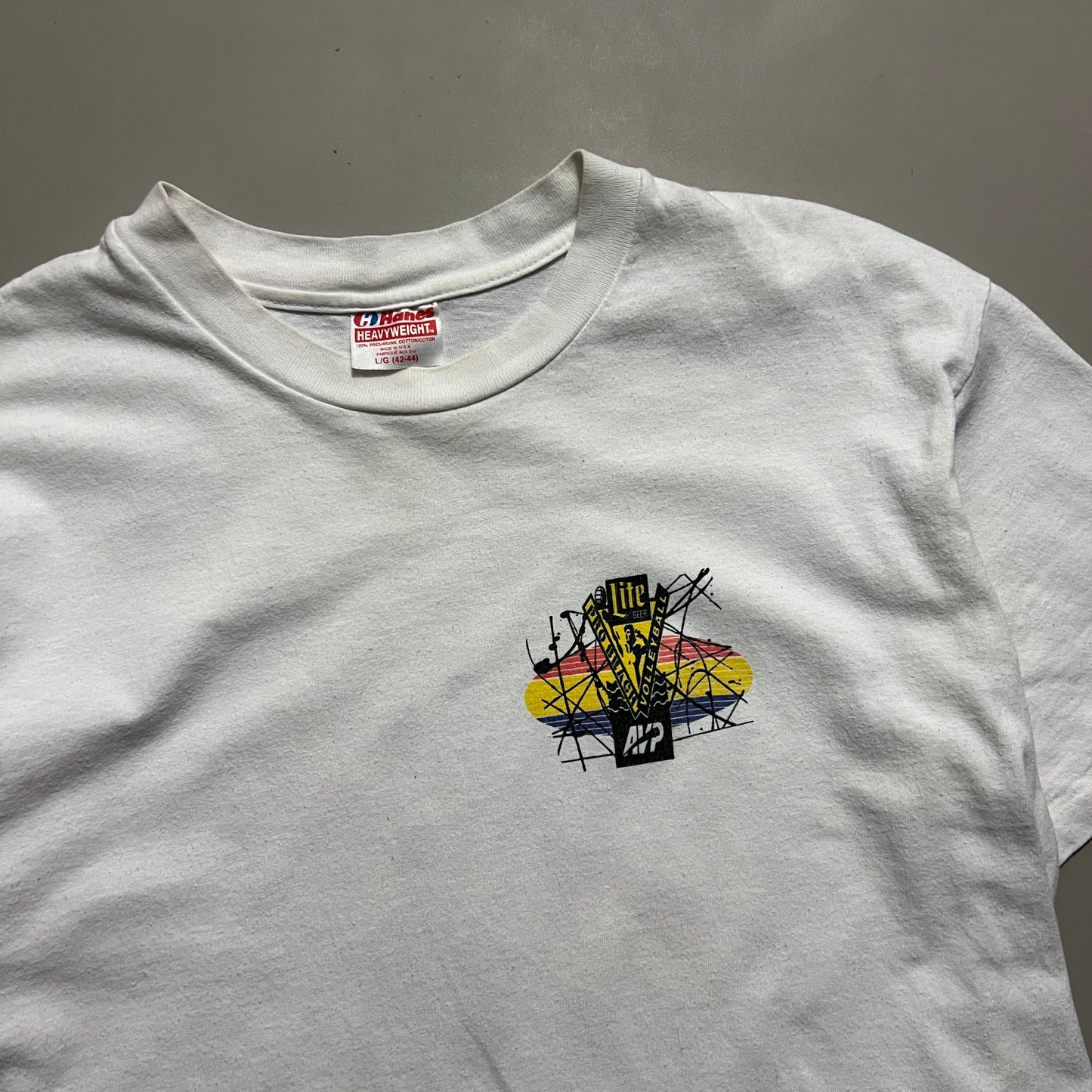 Large 90s Miller Lite Pro Beach Volleyball T-shirt