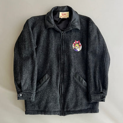Small 90s Yu-Gi-Oh! Production Crew Wool Coat
