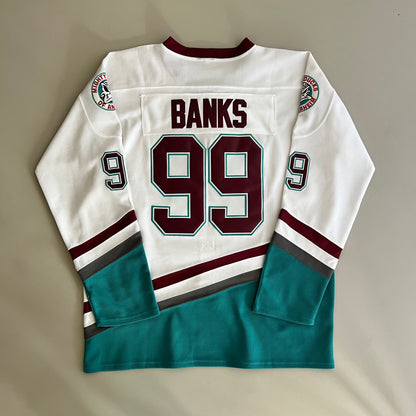 XL Mighty Ducks Adam Banks Hockey Jersey