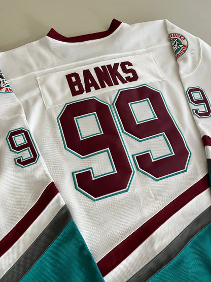 XL Mighty Ducks Adam Banks Hockey Jersey