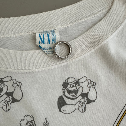 XL 1992 Pittsburgh Pirates Looney Tunes AOP T-shirt