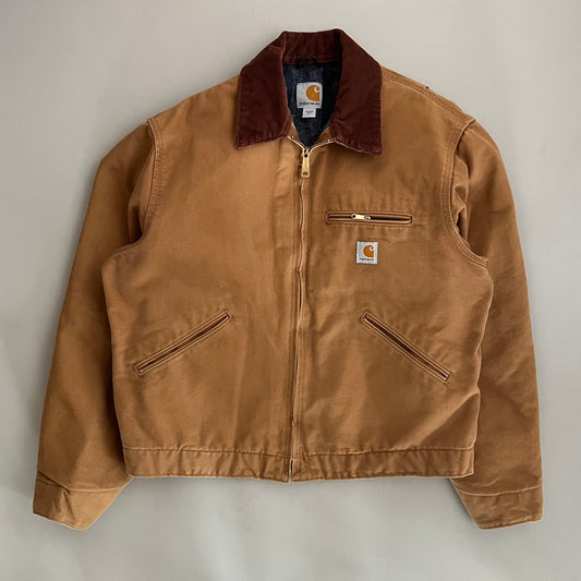 Large 90s Tan Carhartt Detroit Jacket
