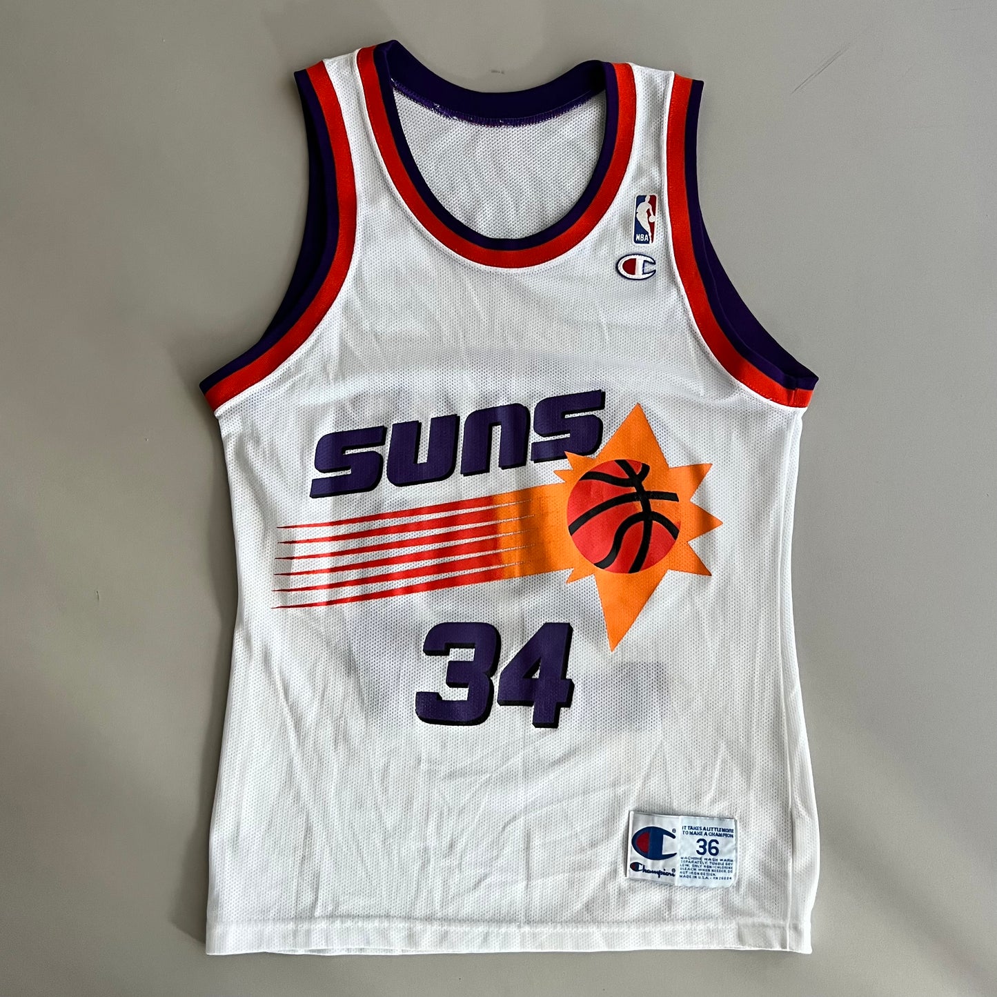 Large 90s Phoenix Suns Charles Barkey Jersey