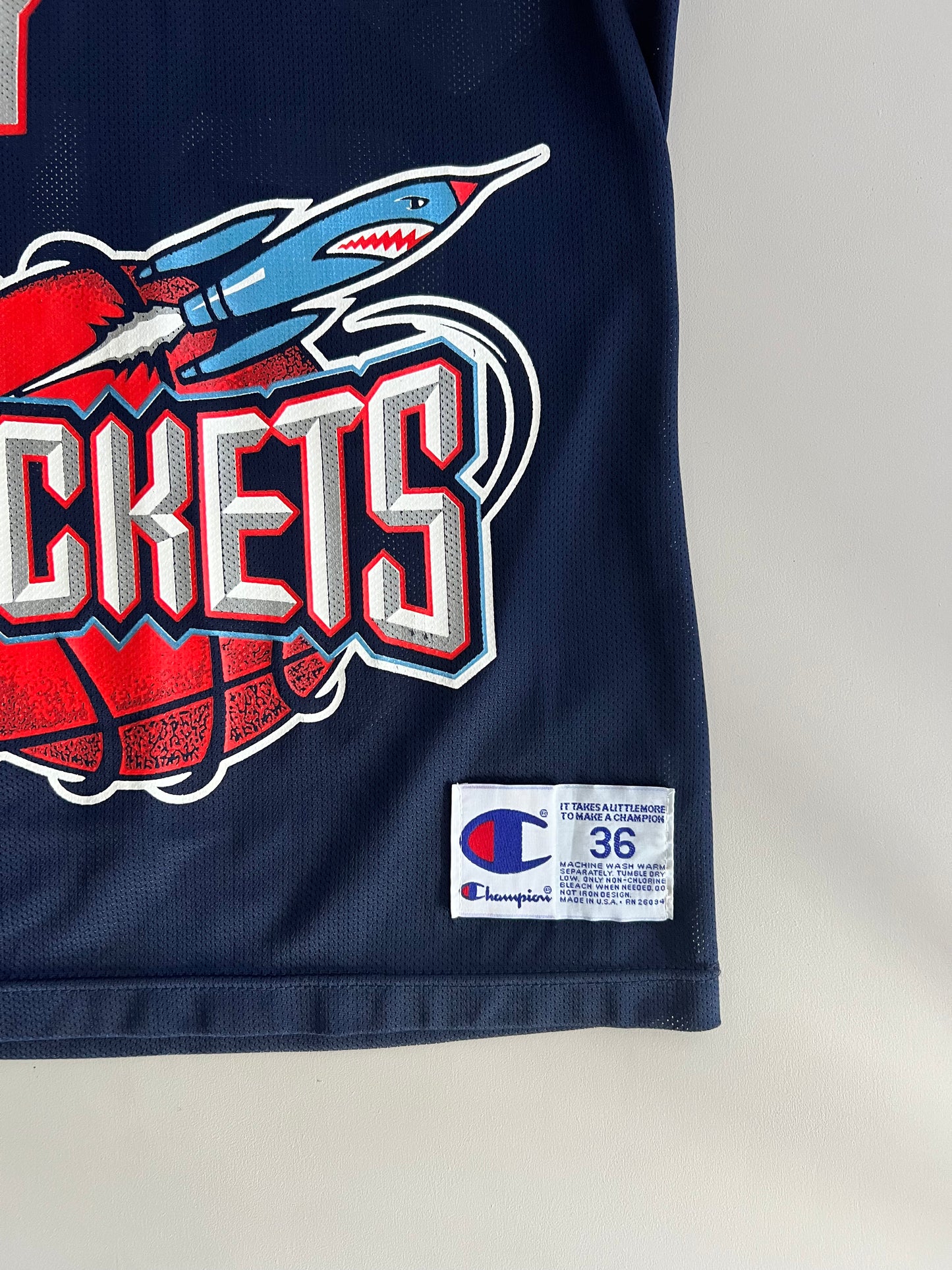 Large 90s Houston Rockets Hakeem Olajuwon Jersey