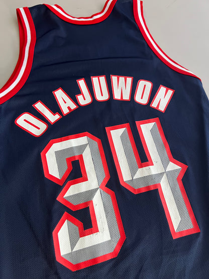 Large 90s Houston Rockets Hakeem Olajuwon Jersey