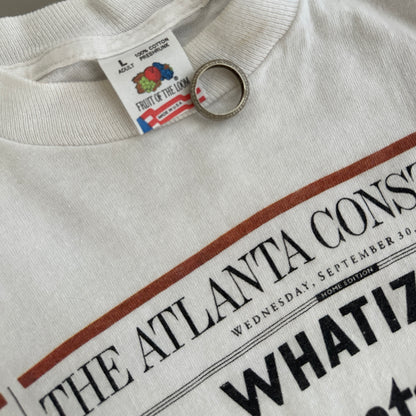 Large 1992 Atlanta Braves Atlanta Constitution Newspaper T-shirt
