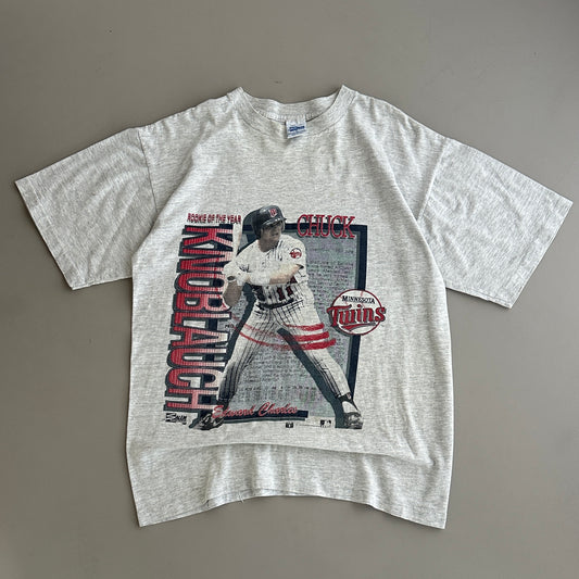 Large 1997 Minnesota Twins Chuck Knoblauch T-shirt