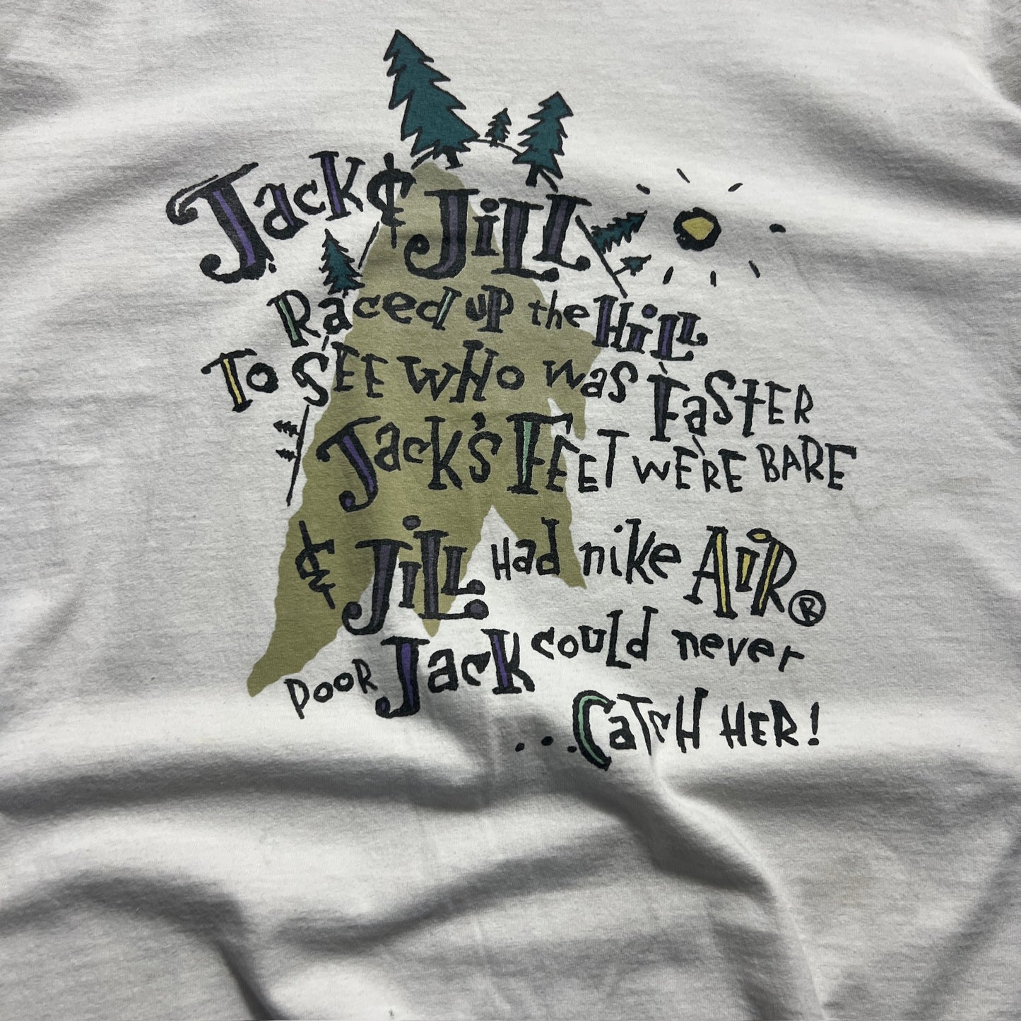 Youth Large 90s Nike Jack & Jill Running T-shirt