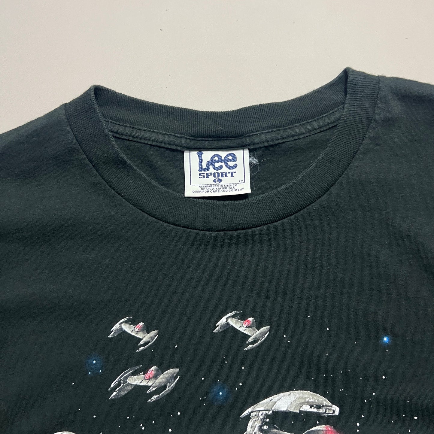 Large 1990s Star Wars Episode I Phanton Menace T-shirt