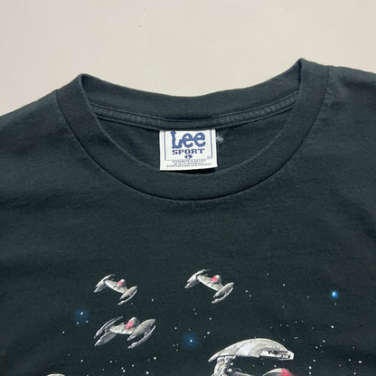 Large 1990s Star Wars Episode I Phanton Menace T-shirt