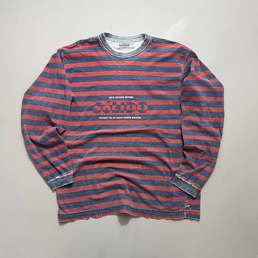 Large 90s Solido Striped Long Sleeve T-shirt