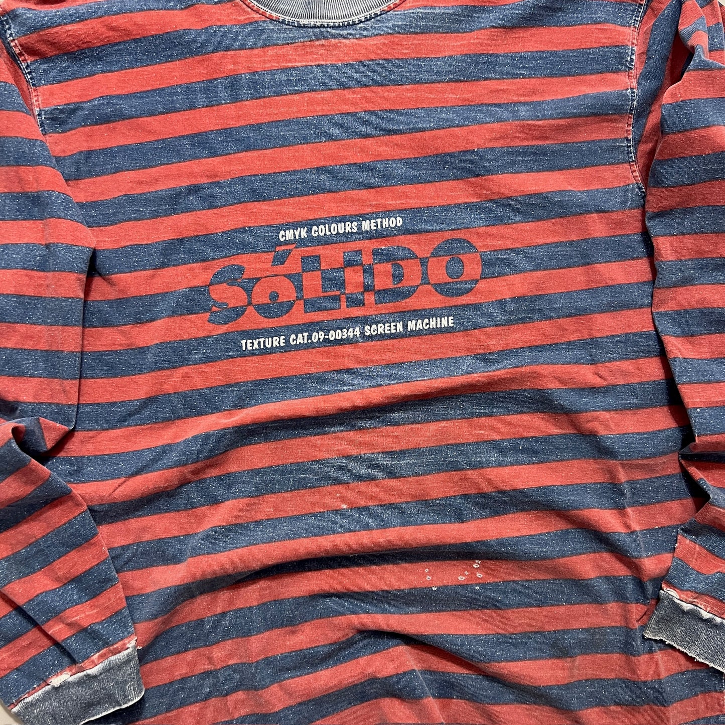 Large 90s Solido Striped Long Sleeve T-shirt