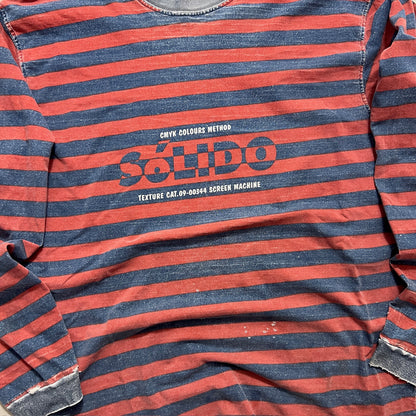 Large 90s Solido Striped Long Sleeve T-shirt