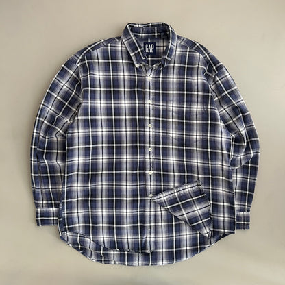 Large 90s GAP Plaid Button Shirt