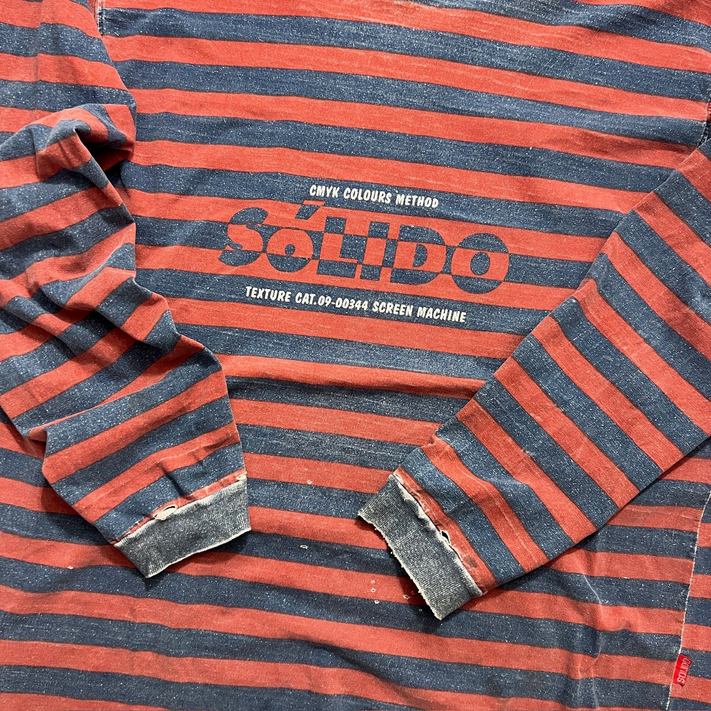 Large 90s Solido Striped Long Sleeve T-shirt