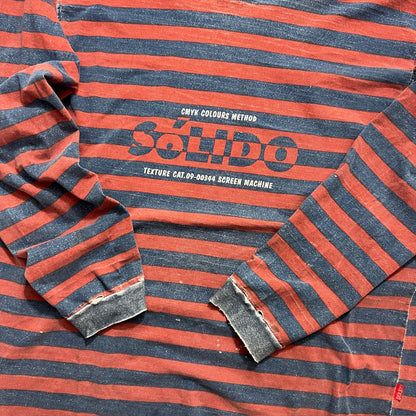 Large 90s Solido Striped Long Sleeve T-shirt