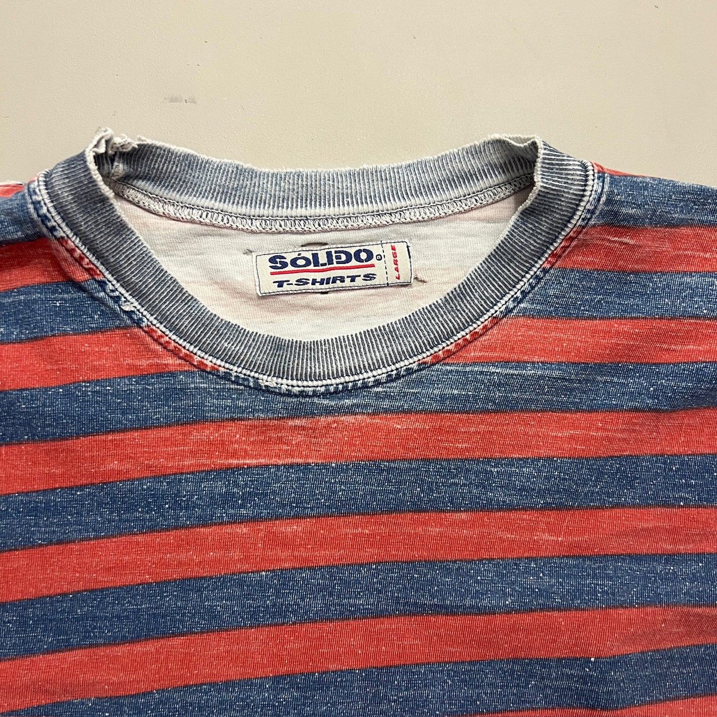 Large 90s Solido Striped Long Sleeve T-shirt