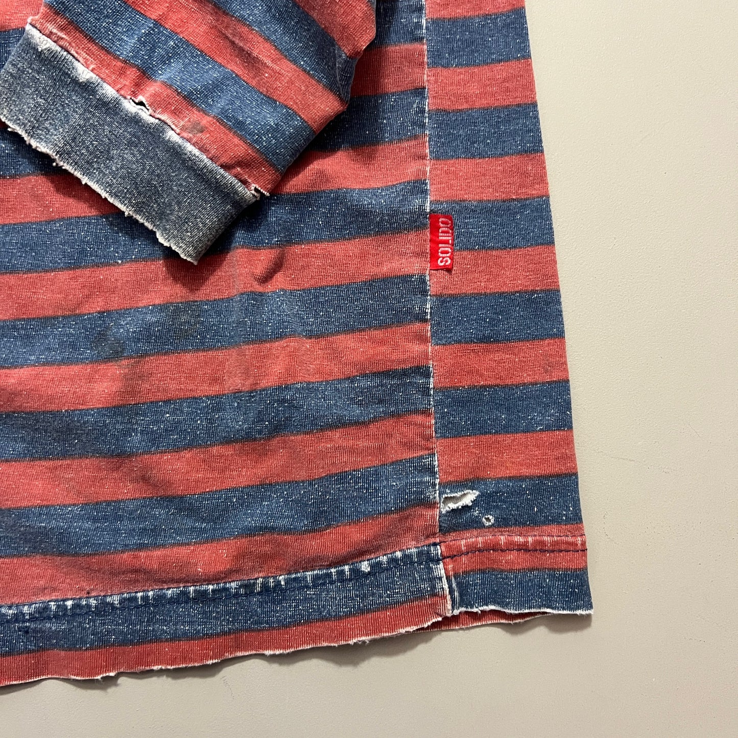 Large 90s Solido Striped Long Sleeve T-shirt