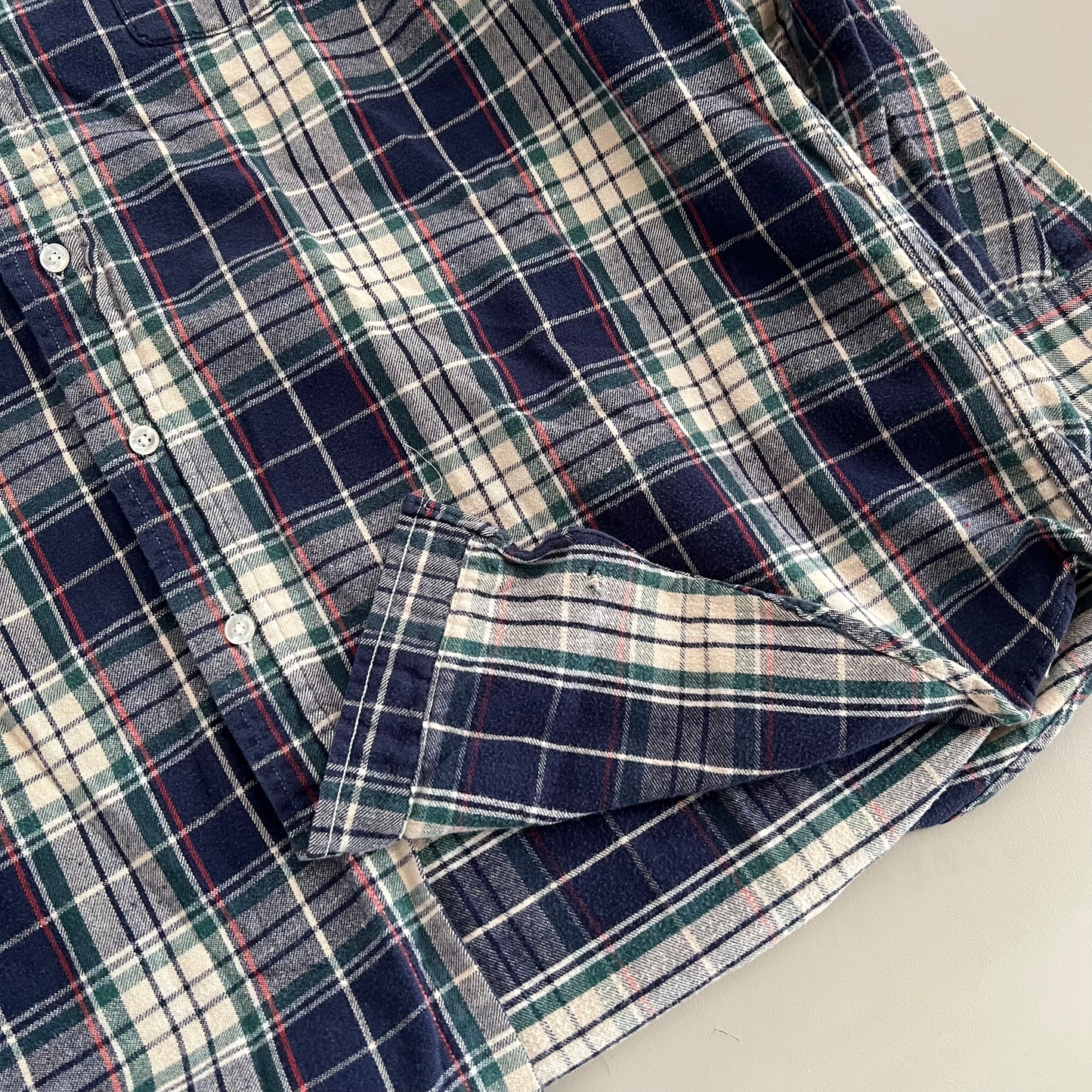 Large 90s L.L Bean Plaid Button Shirt