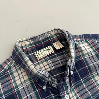 Large 90s L.L Bean Plaid Button Shirt