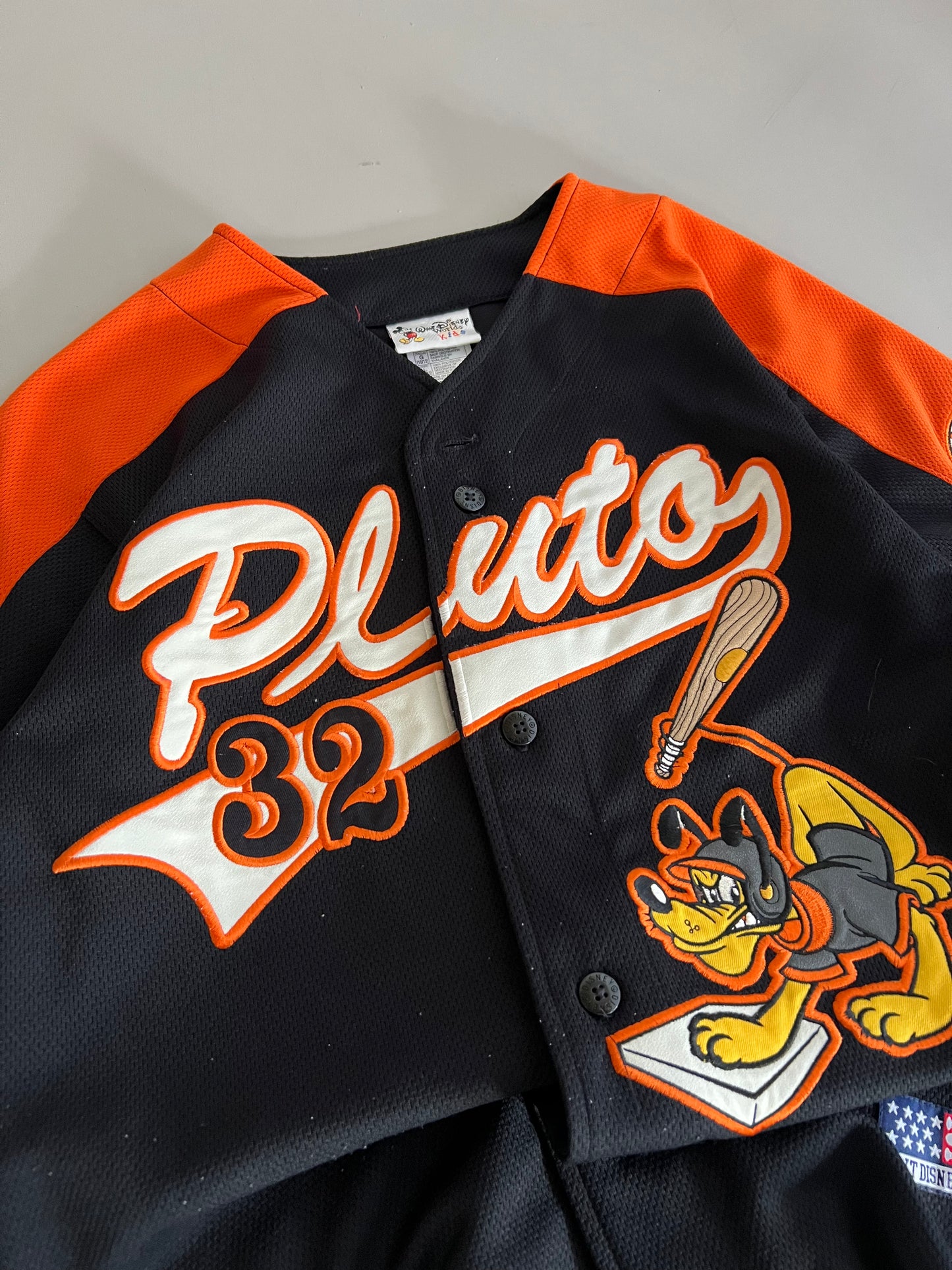 Youth Large Walt Disney Pluto Baseball Jersey