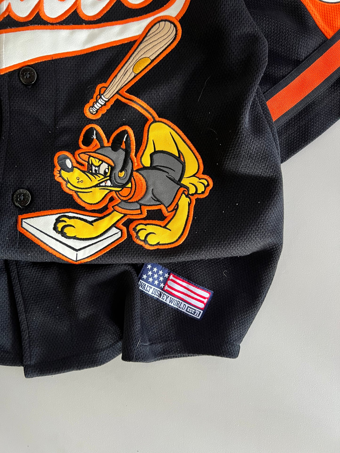 Youth Large Walt Disney Pluto Baseball Jersey