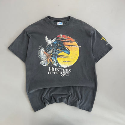 Large 90s Hunters of the Sky Museum T-shirt