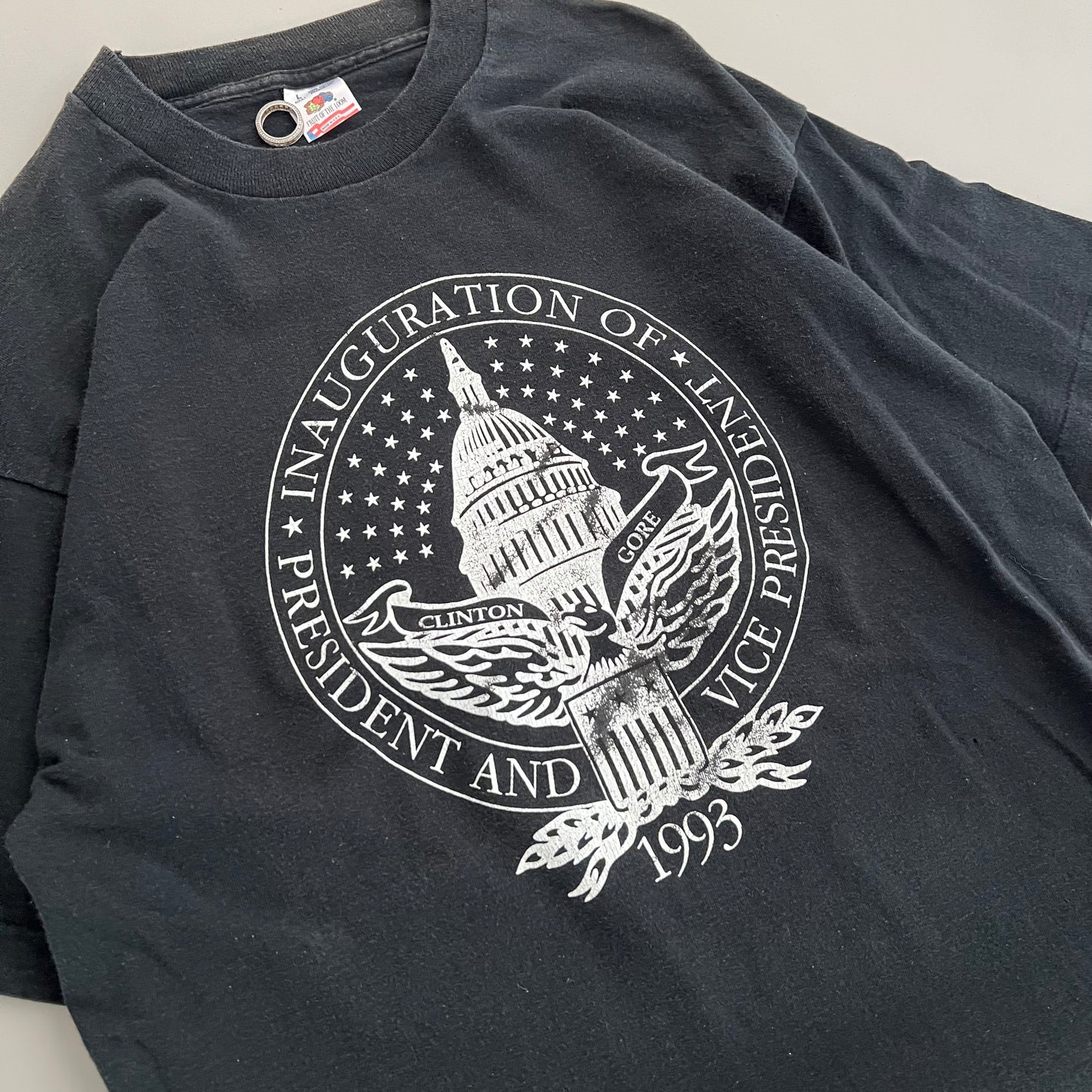 Large 1993 Clinton Gore Inaguration Day T-shirt