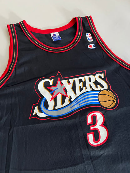 XL 90s Philadelphia 76ers Allen Iverson Jersey