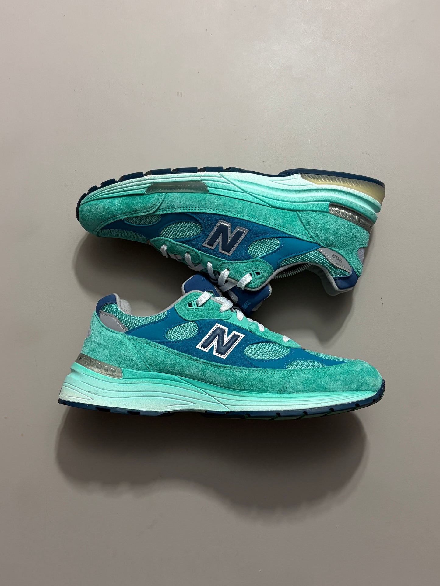 New Balance 992 Made in USA 'Blue Silver Metallic' sz 12