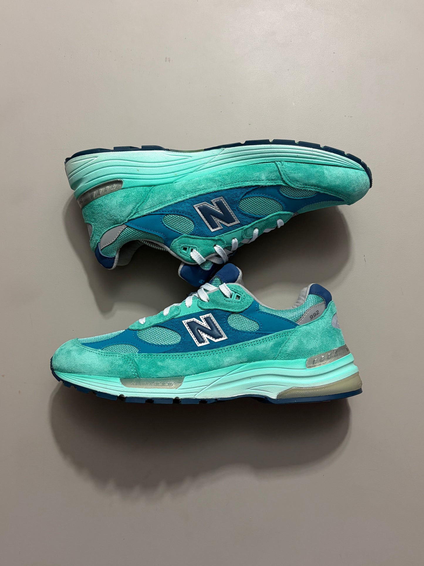 New Balance 992 Made in USA 'Blue Silver Metallic' sz 12