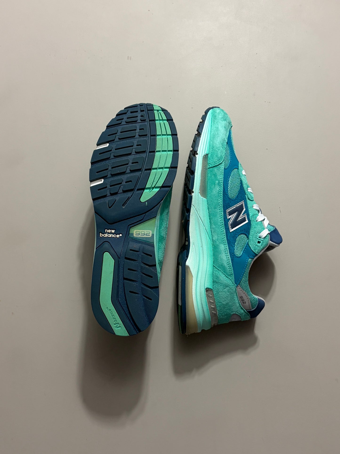 New Balance 992 Made in USA 'Blue Silver Metallic' sz 12