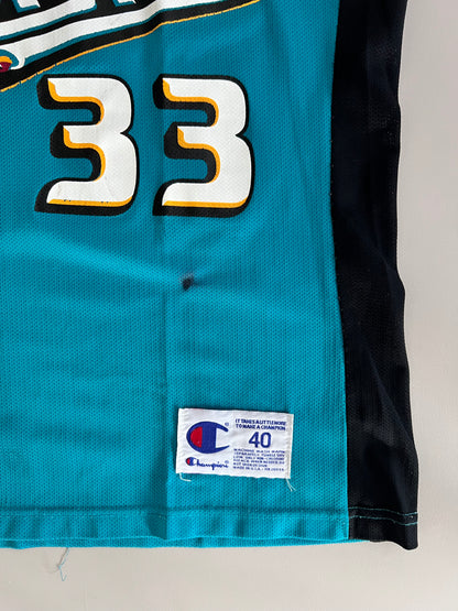 Large 90s Detroit Pistons Grant Hill Champion Jersey