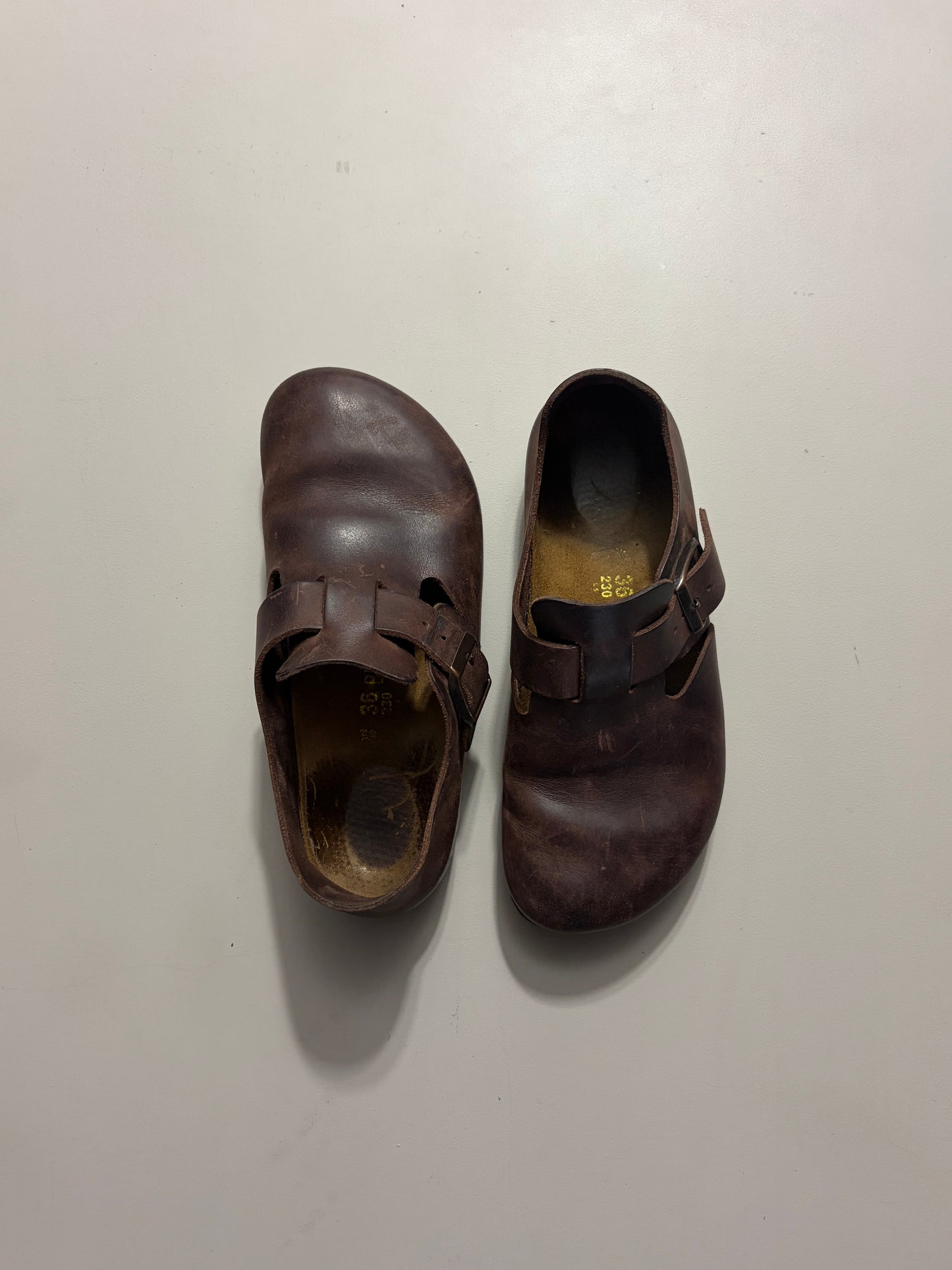 Brown Leather Birkenstock London sz 36