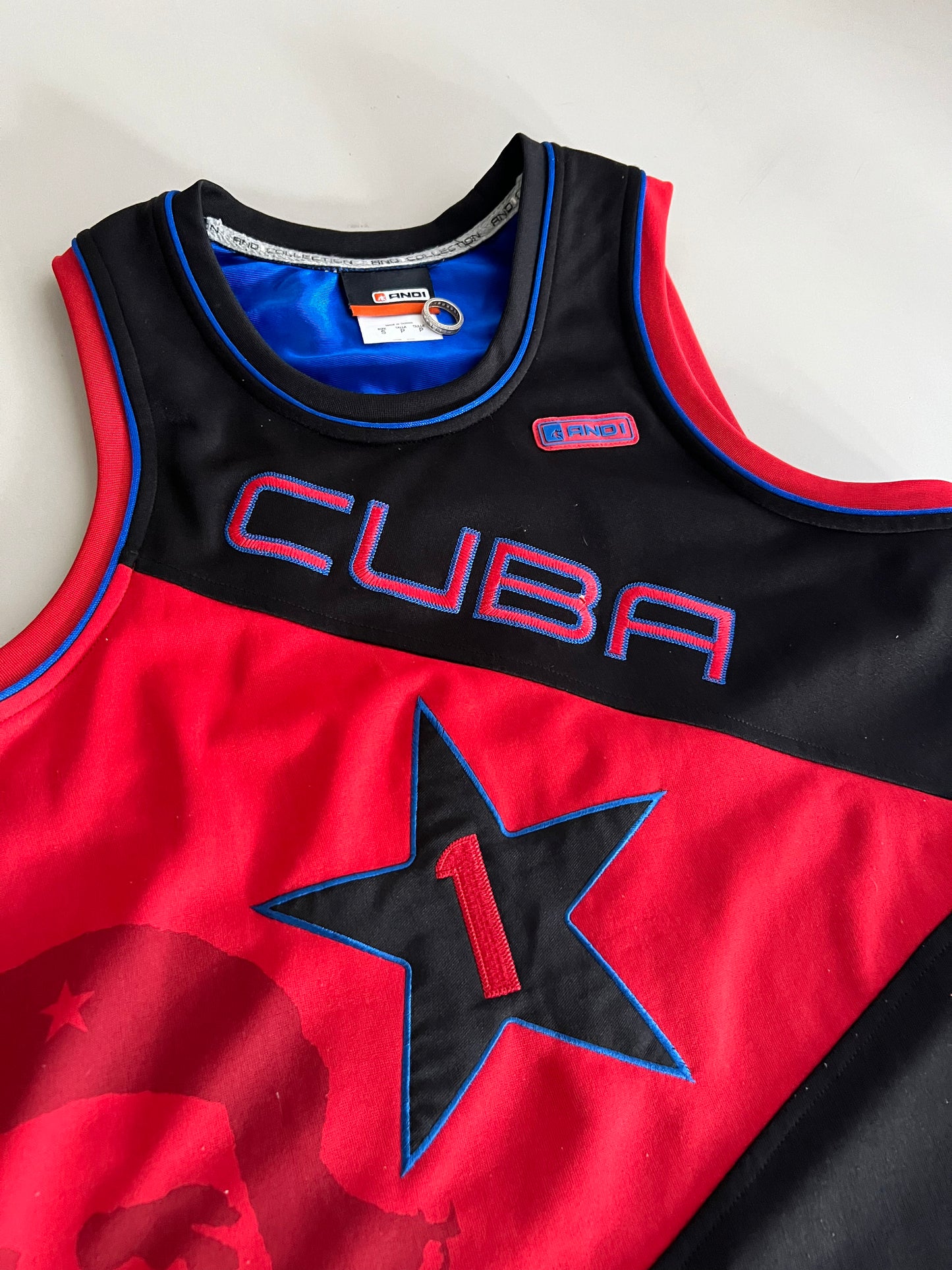 Small 2000s Cuba AND1 Basketball Jersey