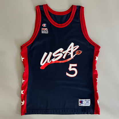 XL 90s Champion USA Basketball Jersey