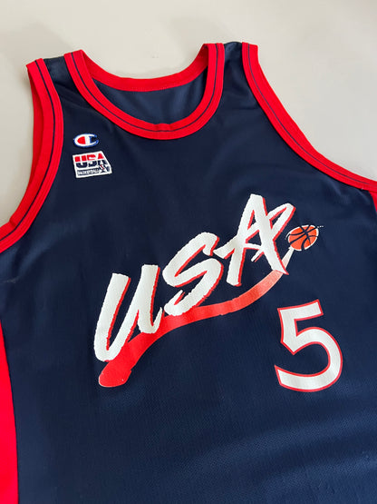 XL 90s Champion USA Basketball Jersey