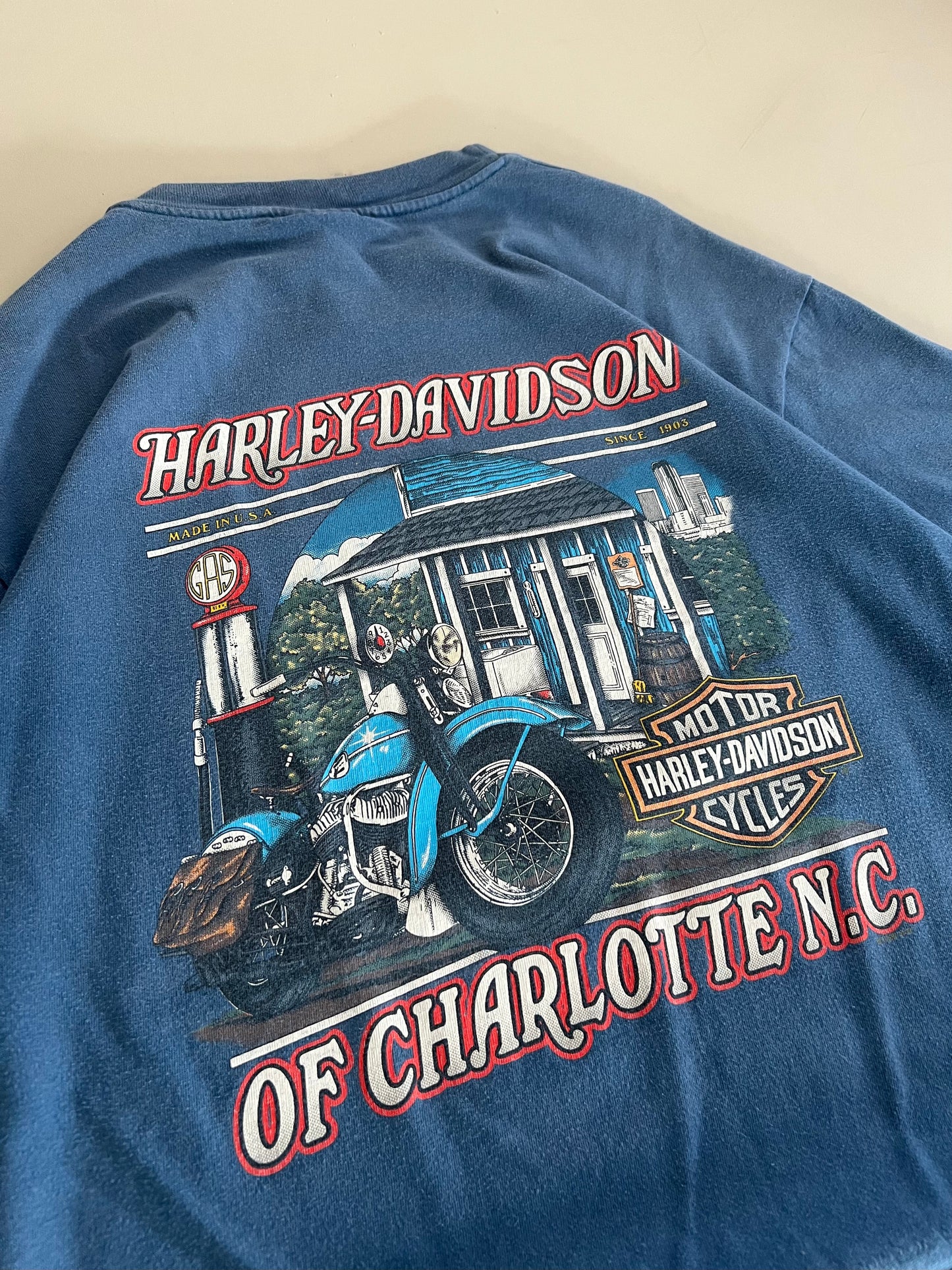 Large 1999 Harley-Davidson Charlotte, NC T-shirt