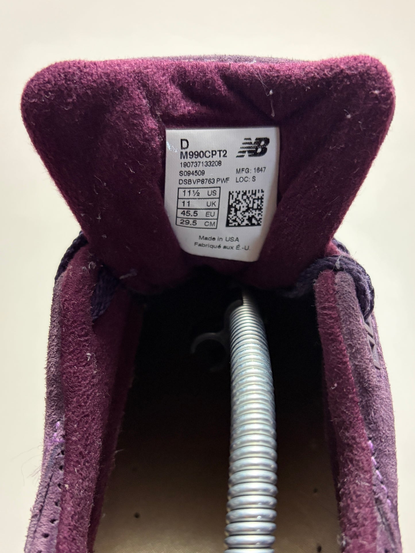 New Balance 990v2 Concpets Tyrian sz 11.5