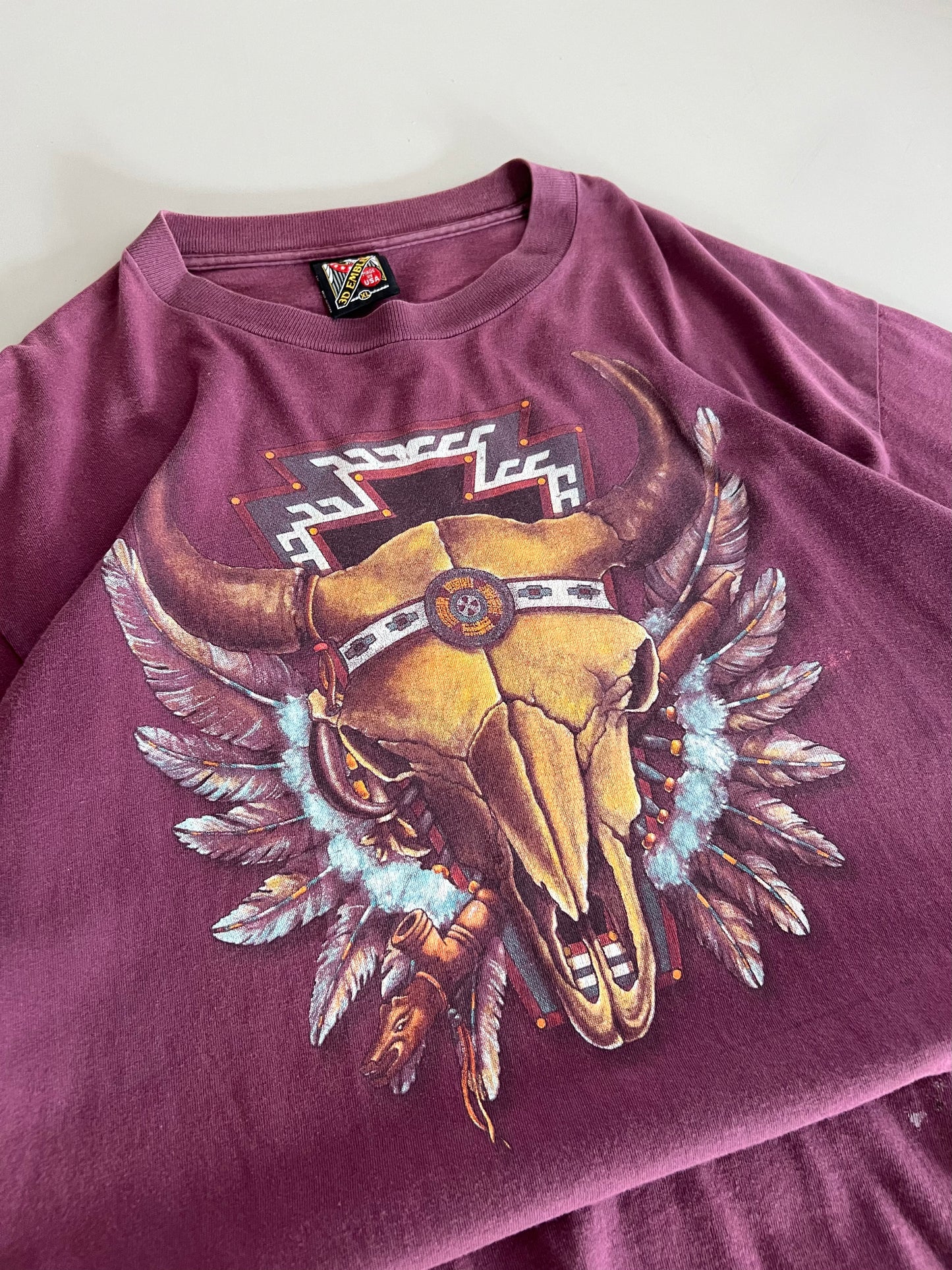 XL 1995 Harley Davidson Easyriders 3D Emblem T-shirt