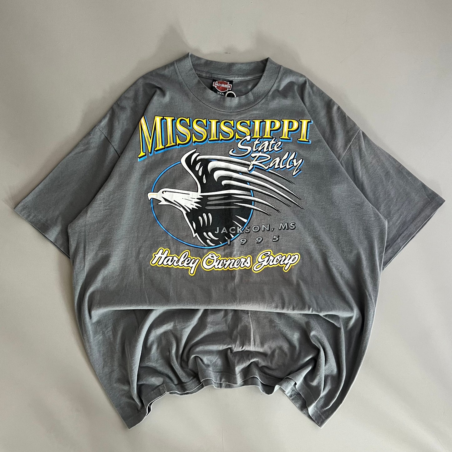 3XL 1995 Harey Davidson Mississippi State Rally T-shirt