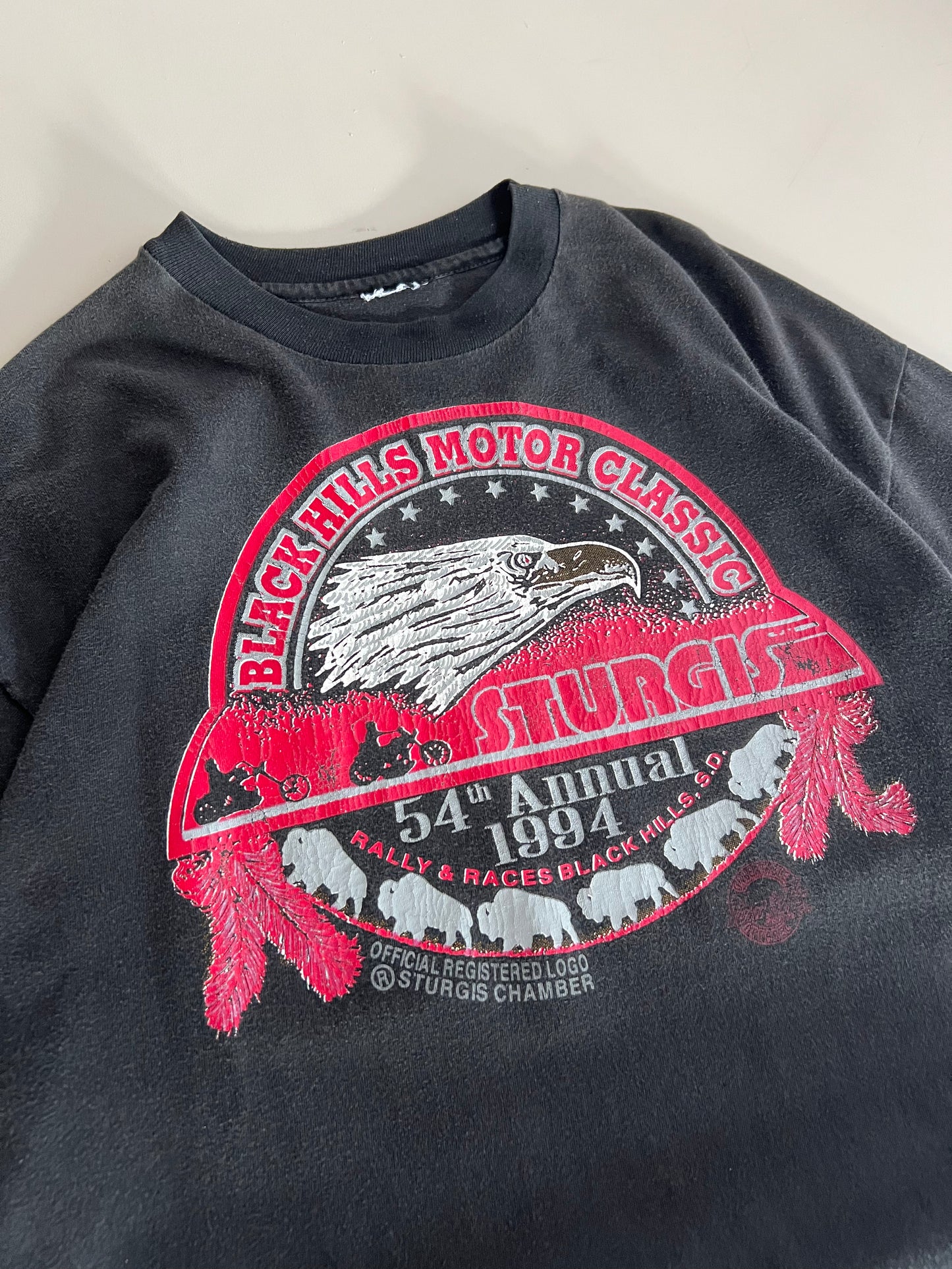 Large 1994 Black Hill Sturgis Bike Rally T-shirt