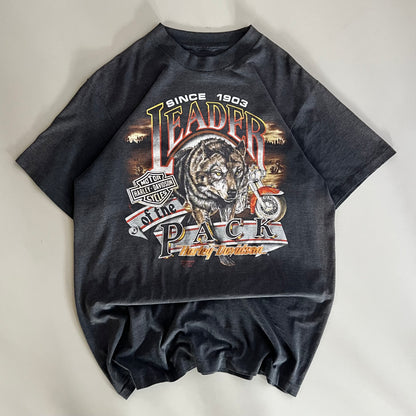 XL 1990 Harley Davidson Leader of the Pack 3D Emblem T-shirt