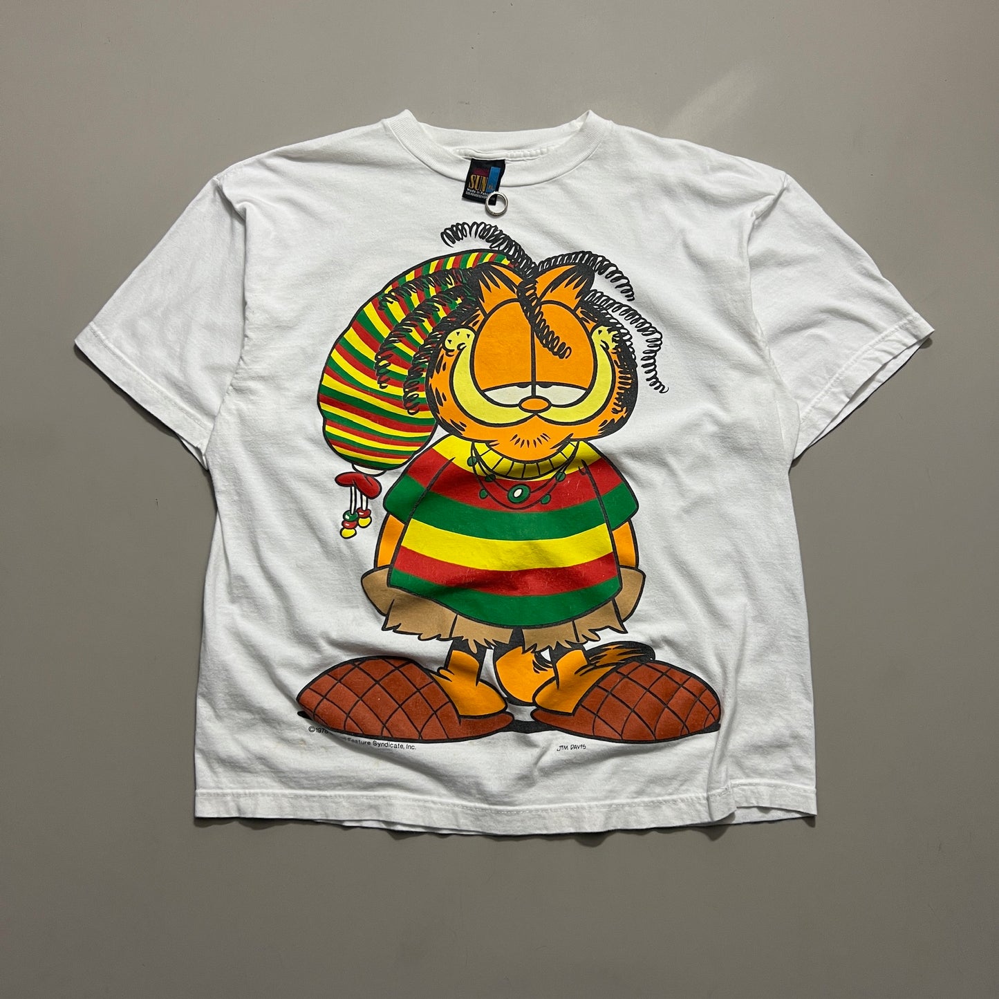XL 1990s Garfield Reggae T-shirt